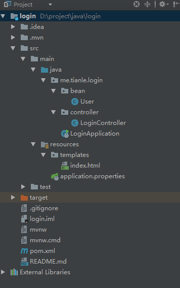 基于Spring Boot的登录demo