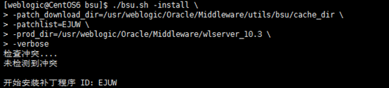 Weblogic10.3.6 EJUW补丁升级操作步骤