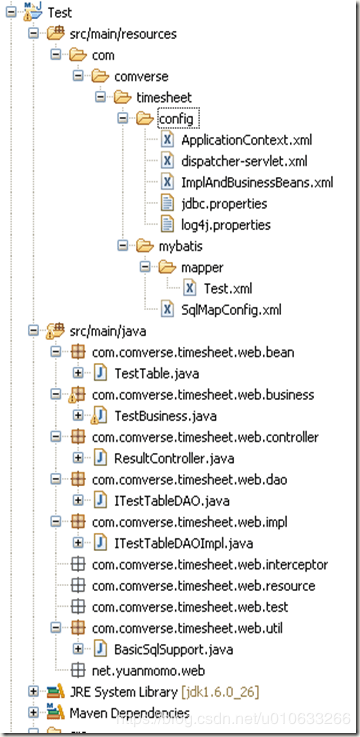 基于Maven的Spring + Spring MVC + Mybatis的环境搭建