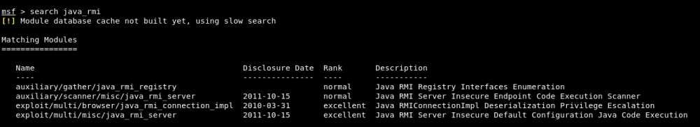 Java RMI漏洞利用