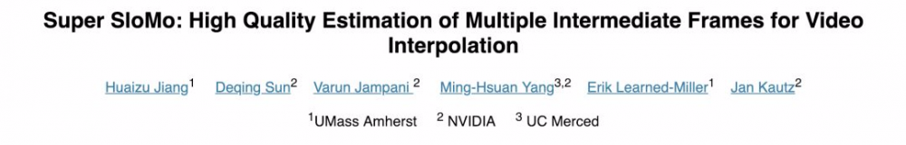 让普通视频变成慢动作：「AI加帧」技术现已开源