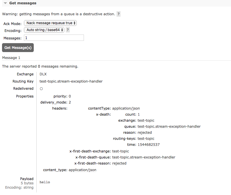 Spring Cloud Stream消费失败后的处理策略（三）：使用DLQ队列（RabbitMQ）