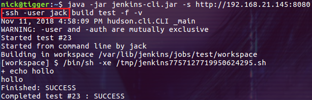 通过 CLI 管理 Jenkins Server