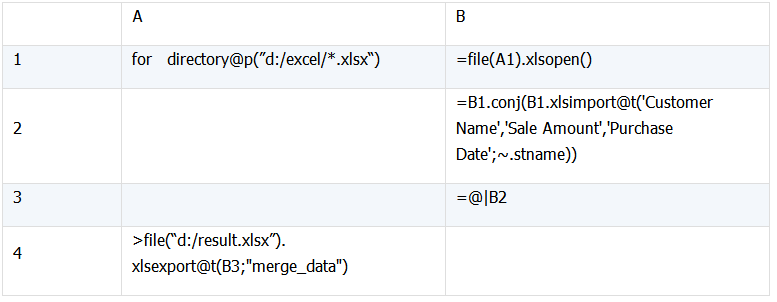 Java 嵌入 SPL 轻松实现 Excel 文件合并