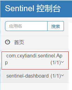 Sentinel: 接入控制台实时查看监控数据