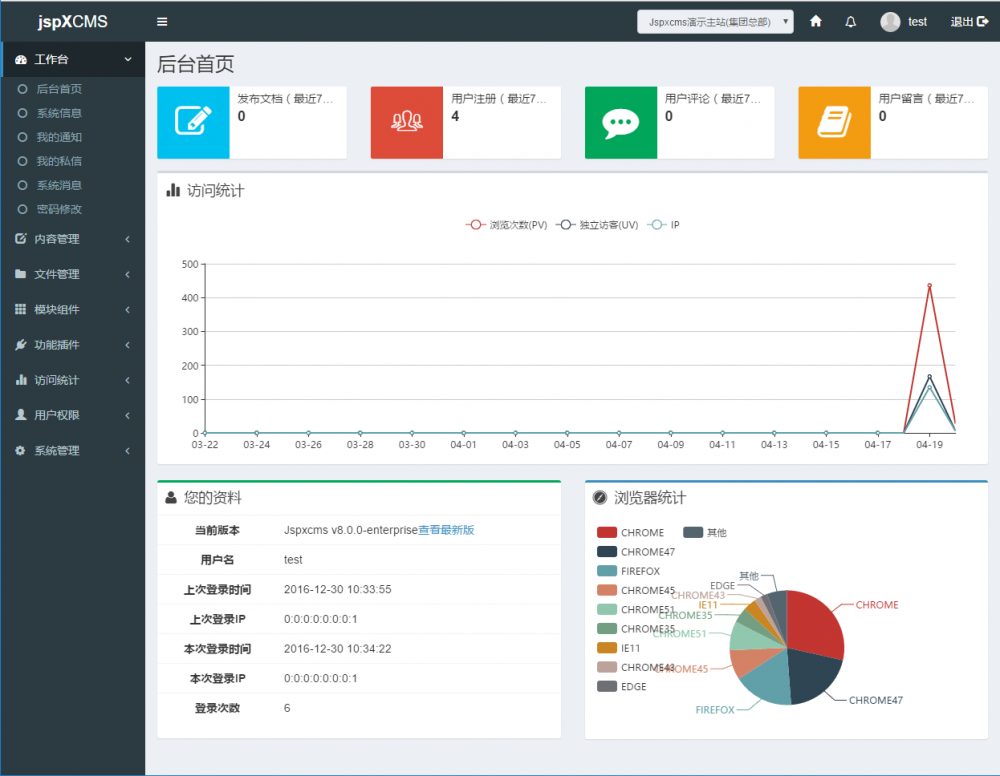 Jspxcms 9.5.0 发布，Java CMS