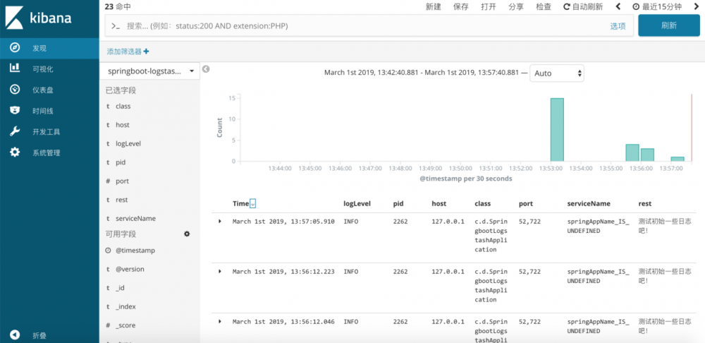 SpringBoot使用ELK日志收集