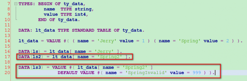 ABAP和Java里关于DEFAULT(默认)机制的一些语言特性