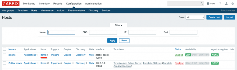 使用 Zabbix 监控 Jenkins