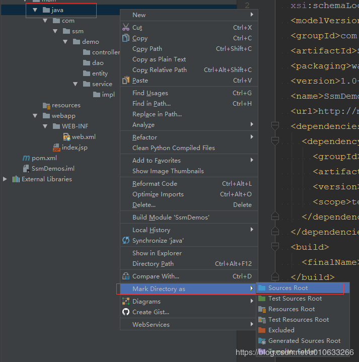 IntelliJ IDEA 创建Spring+SpringMVC+mybatis+maven项目