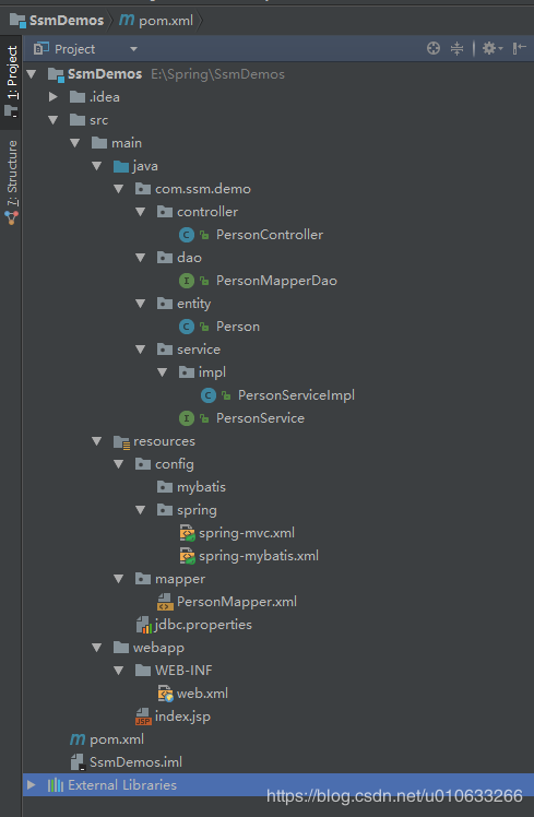 IntelliJ IDEA 创建Spring+SpringMVC+mybatis+maven项目