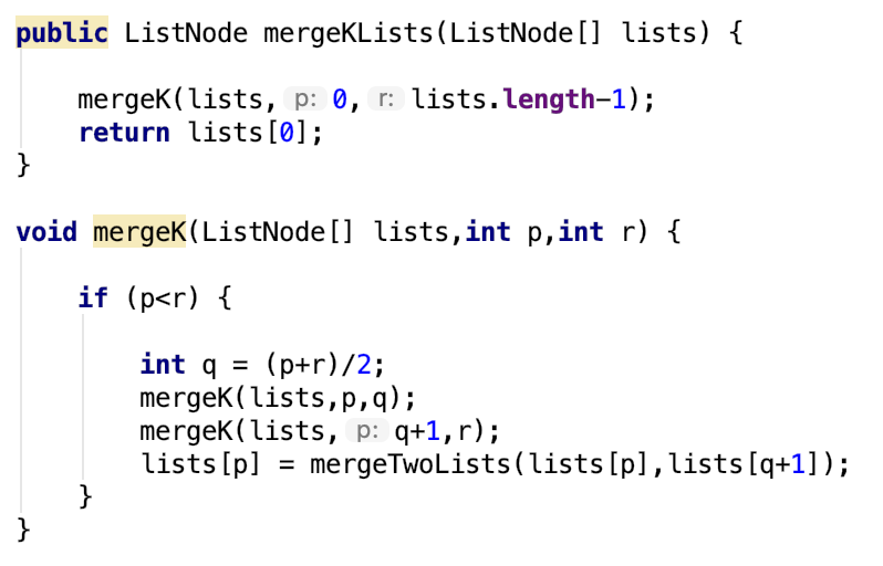 LeetCode 第23题 Merge k Sorted Lists（Java）