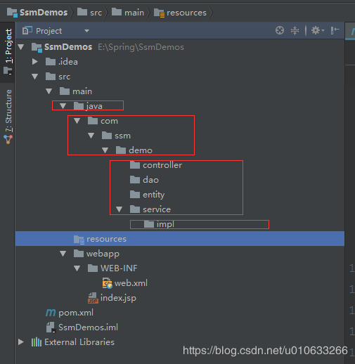 IntelliJ IDEA 创建Spring+SpringMVC+mybatis+maven项目