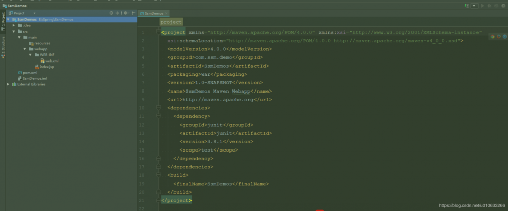 IntelliJ IDEA 创建Spring+SpringMVC+mybatis+maven项目