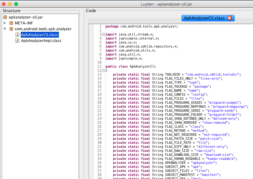 apkanalyzer(2)-命令实现基本结构