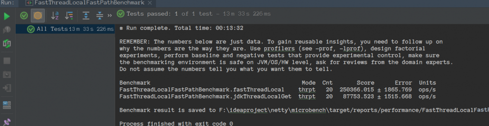 惊：FastThreadLocal吞吐量居然是ThreadLocal的3倍！！！