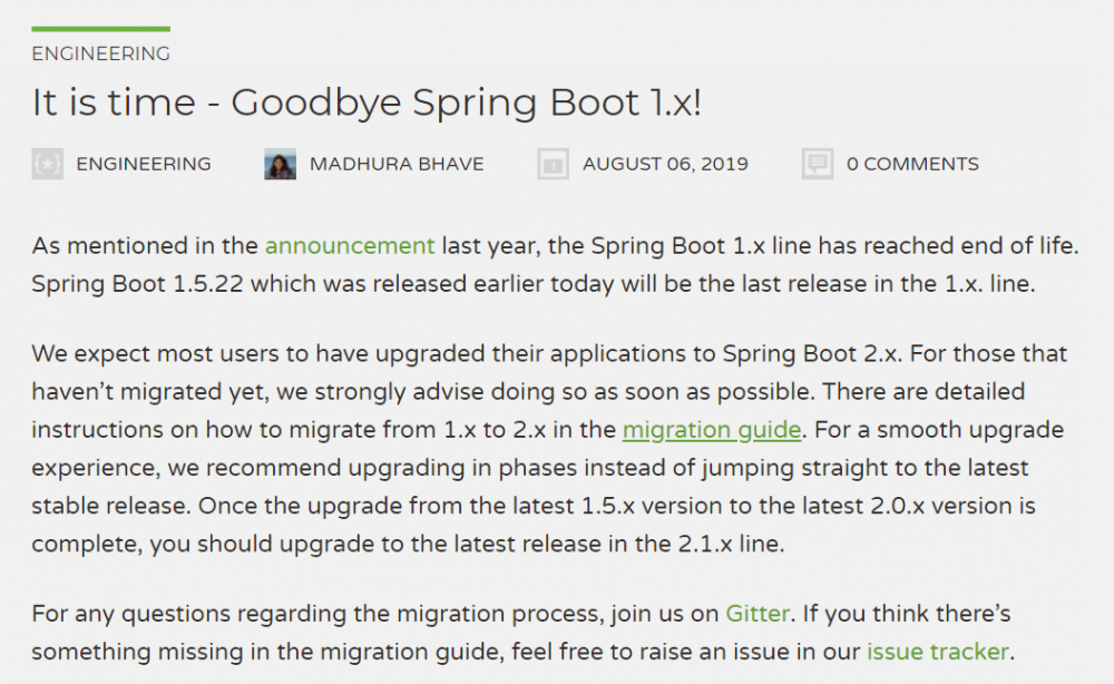 再见 Spring Boot 1.X ，Spring Boot 2.X 走向舞台中心