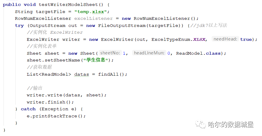 一行代码完成 Java的 Execl 读写--easyexecl