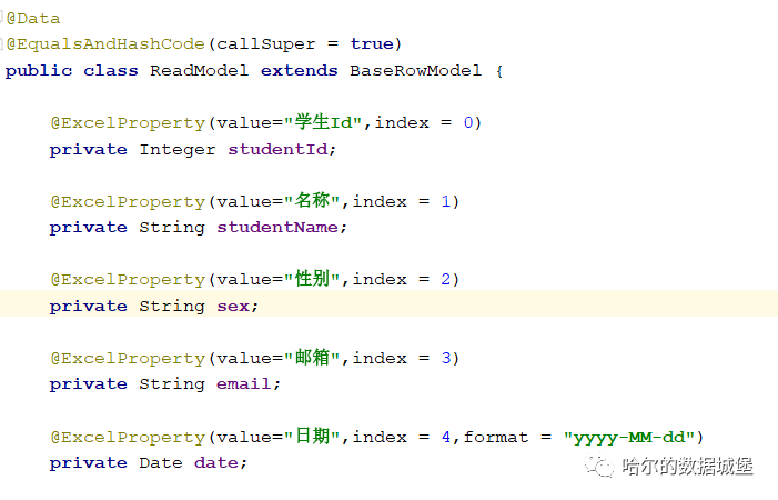 一行代码完成 Java的 Execl 读写--easyexecl