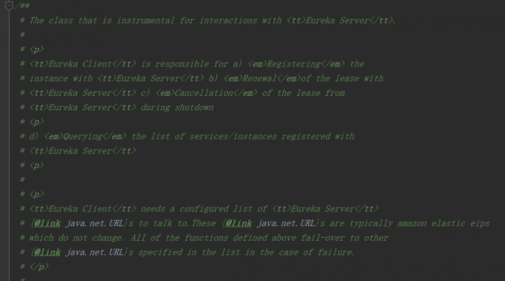 EurekaClient 源码浅析