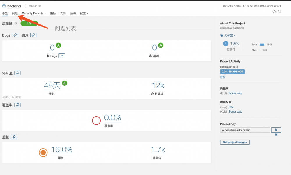 代码质量检测(SonarQube)整合中文版+阿里P3C