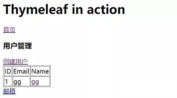 thymeleaf的使用