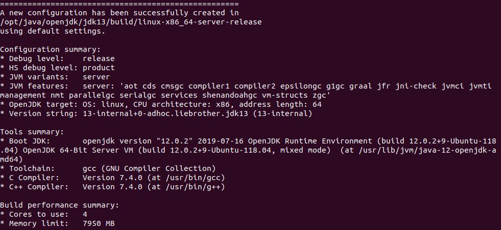 全网最新最简单的 OpenJDK13 代码编译 原 荐