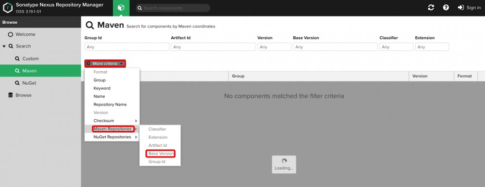 Nexus 3 使用 Maven 坐标搜索时，Version 字段搜索不到 SNAPSHOT 版本的组件 原 荐