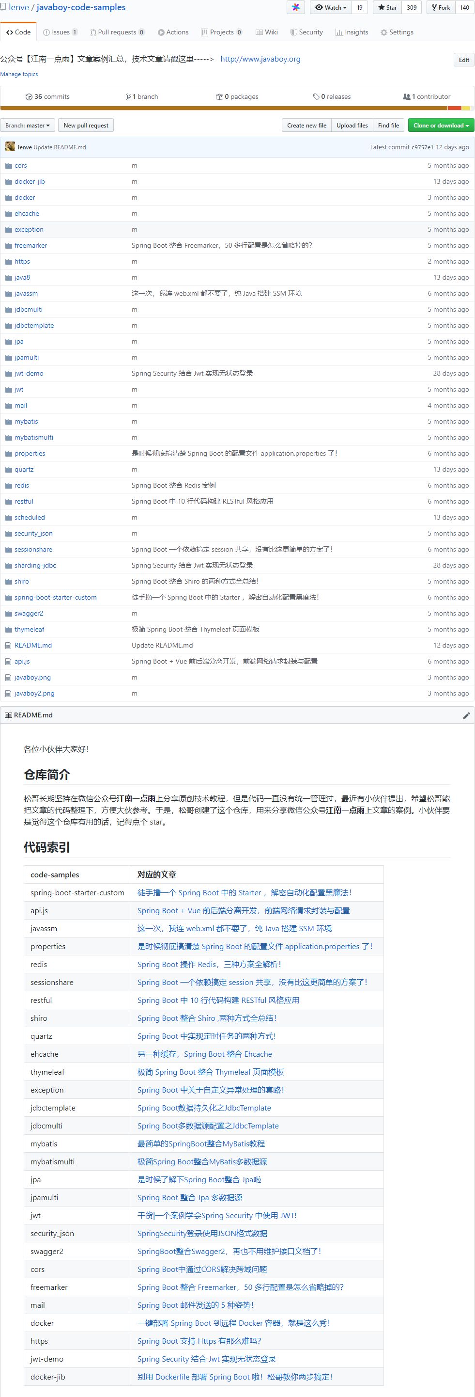 给大家整理了几个开源免费的 Spring Boot + Vue 学习资料