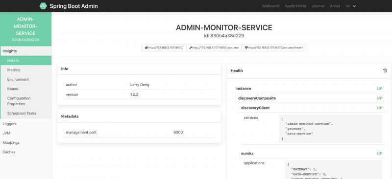 【Springboot】用Springboot Admin监控你的微服务应用
