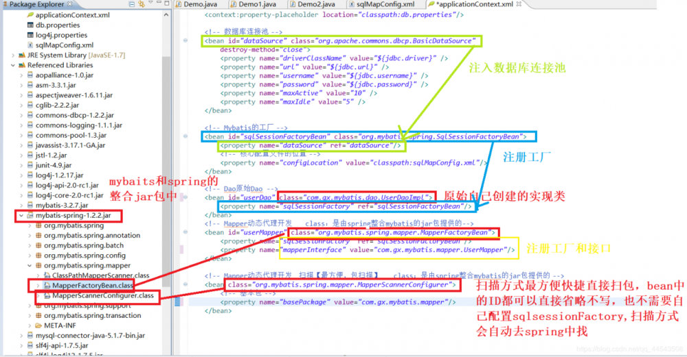 Mybatis整合spring详细教程（适合小白童鞋）