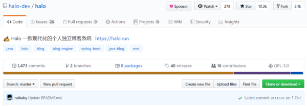 Github标星10.3K！这是一个非常棒的Java博客系统