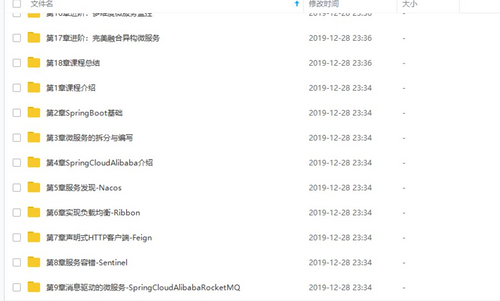 分享一套全网最新 Spring Cloud Alibaba 视频教程