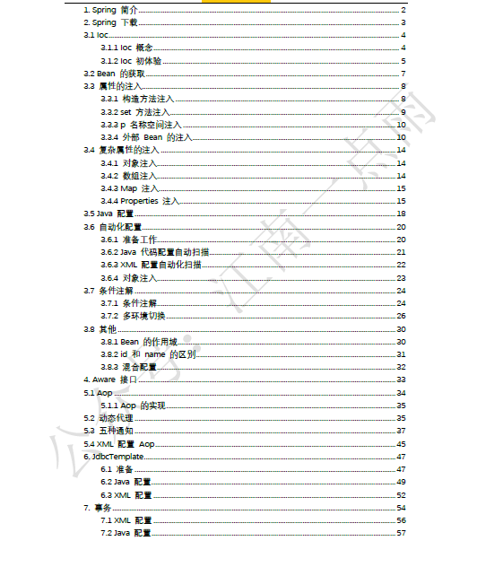 来了，松哥纯手工打造的超 50 页 Spring 教程开放下载了