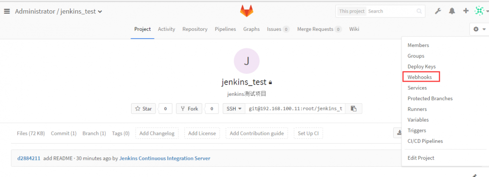 jenkins部署及三种构建方式配置