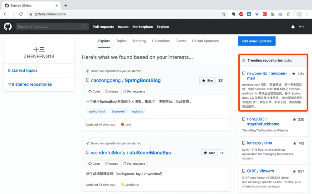 「newbee-mall新蜂商城开源啦」GitHub 上最热门的 Spring Boot 项目，我也要做一次靓仔！