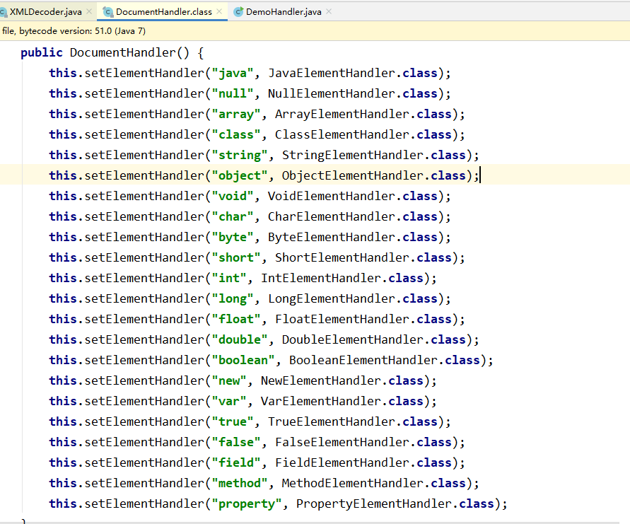 Java XMLDecoder反序列化分析