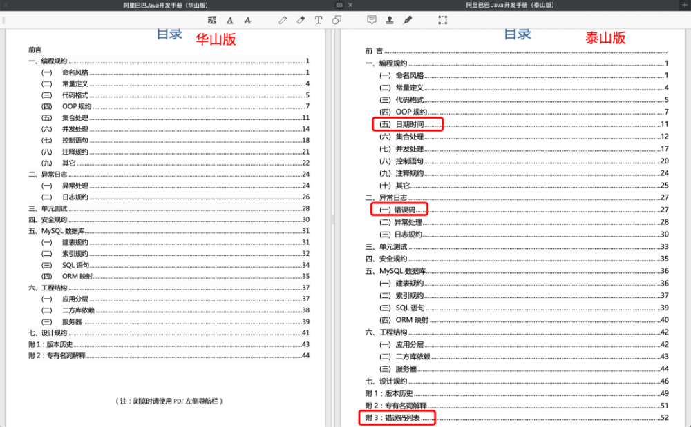 Alibaba Java开发手册都出到了泰山版，我扶了