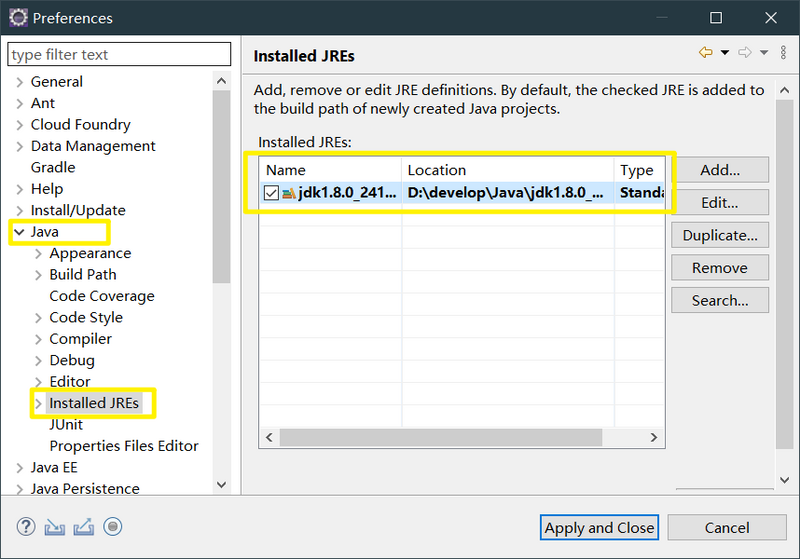 Eclipse JavaEE 开发环境配置（JDK、Tomcat、Maven）