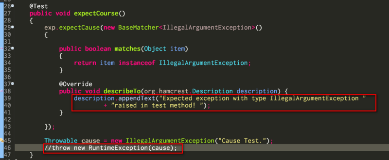 使用Java JUnit框架里的@Rule注解的用法举例