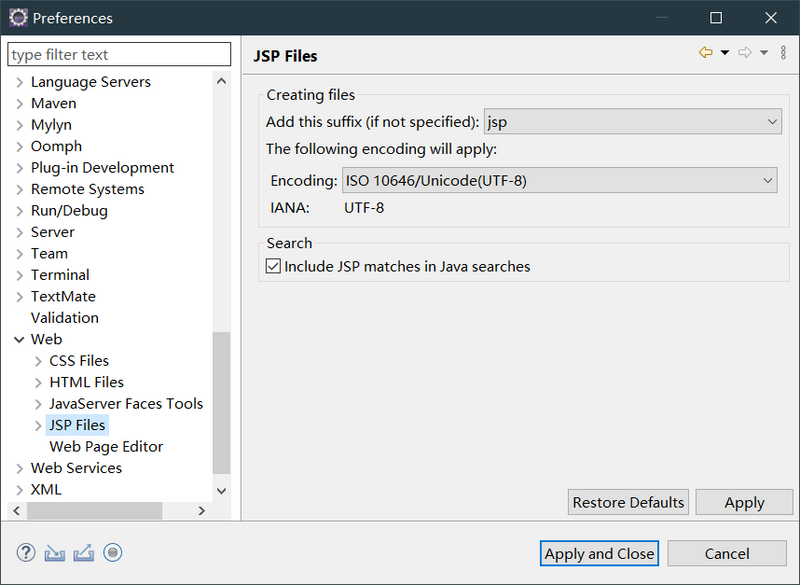 Eclipse JavaEE 开发环境配置（JDK、Tomcat、Maven）