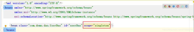 Spring中的singleton和prototype