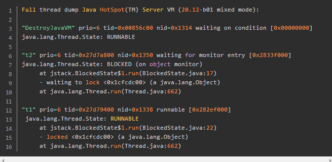 啃碎并发（四）：Java线程Dump分析