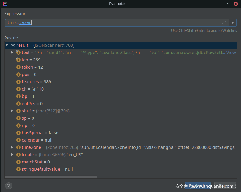 Fastjson &lt;1.2.48 入门调试